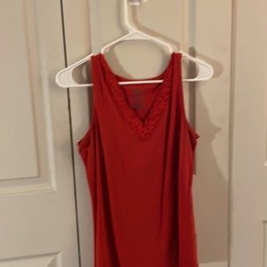 Red tank top